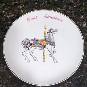 Vintage Great Adventure Carousel Horse Plate